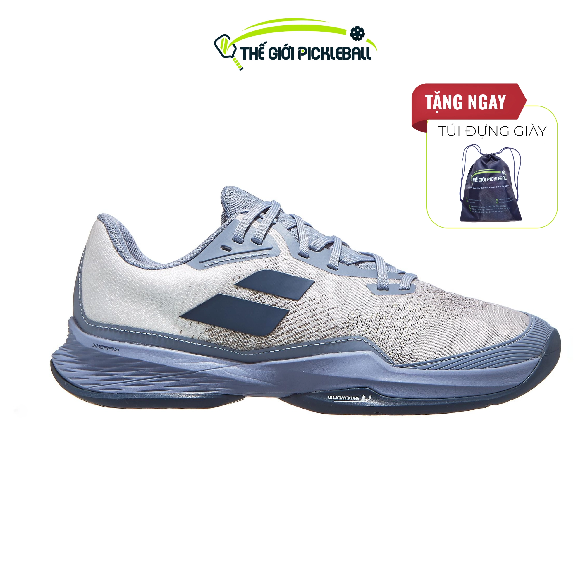 Babolat Jet Mach III AC White_Dark Grey Men's Shoes