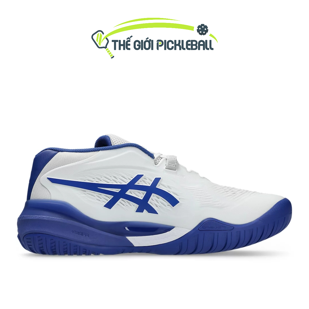 Giày Tennis Pickleball Asics GEL-RESOLUTION X WHITE DARK COBALT 1041A481-101