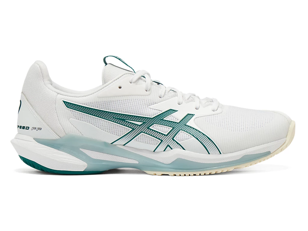 Giày Pickleball ASICS Solution Speed FF 3 White Pitch Green 1041A498-100