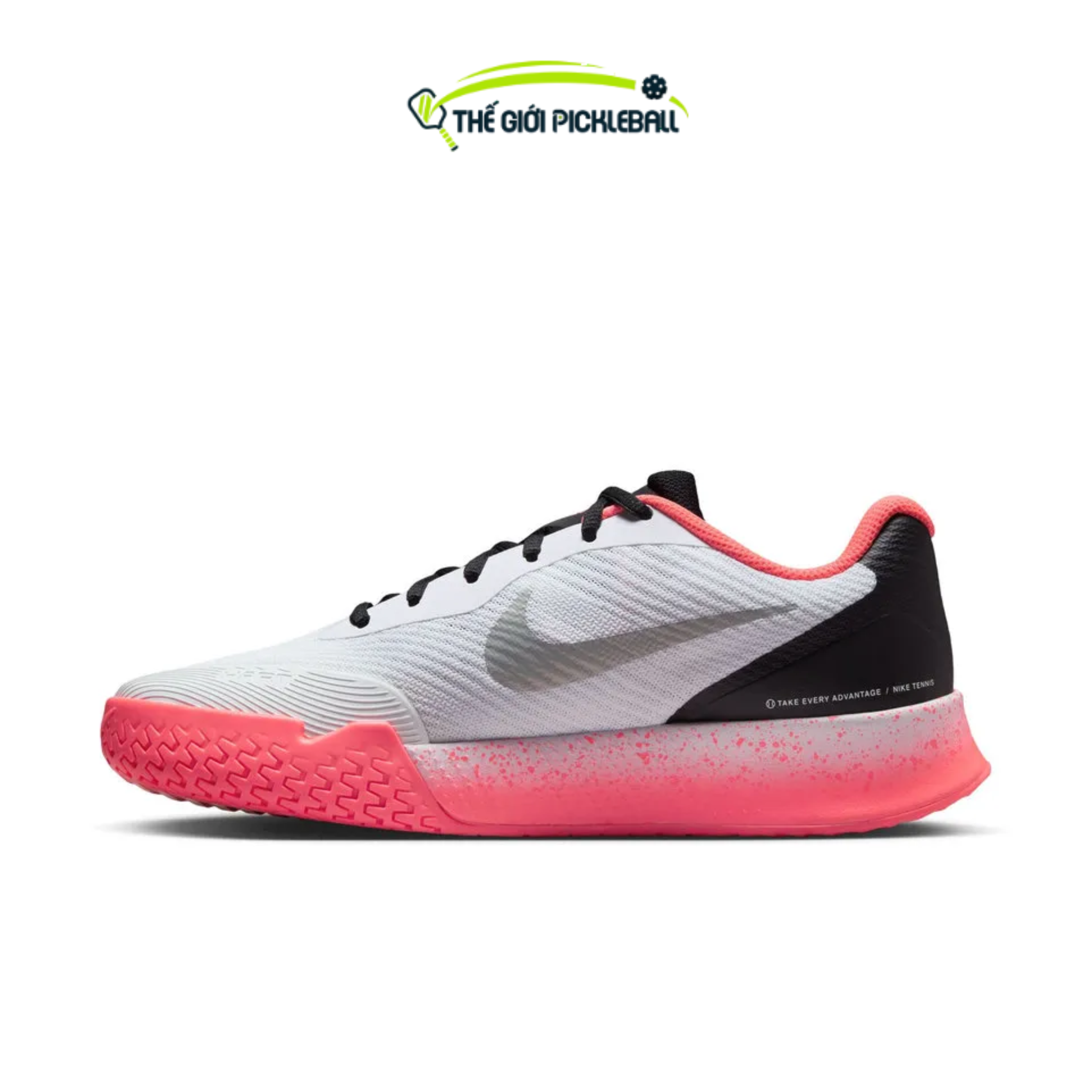 Giày Nike Vapor Lite 3 HC PRM | HV1384-100 | Nhẹ, Nhạy, Chuẩn Sân Cứng cho Pickleball & Tennis