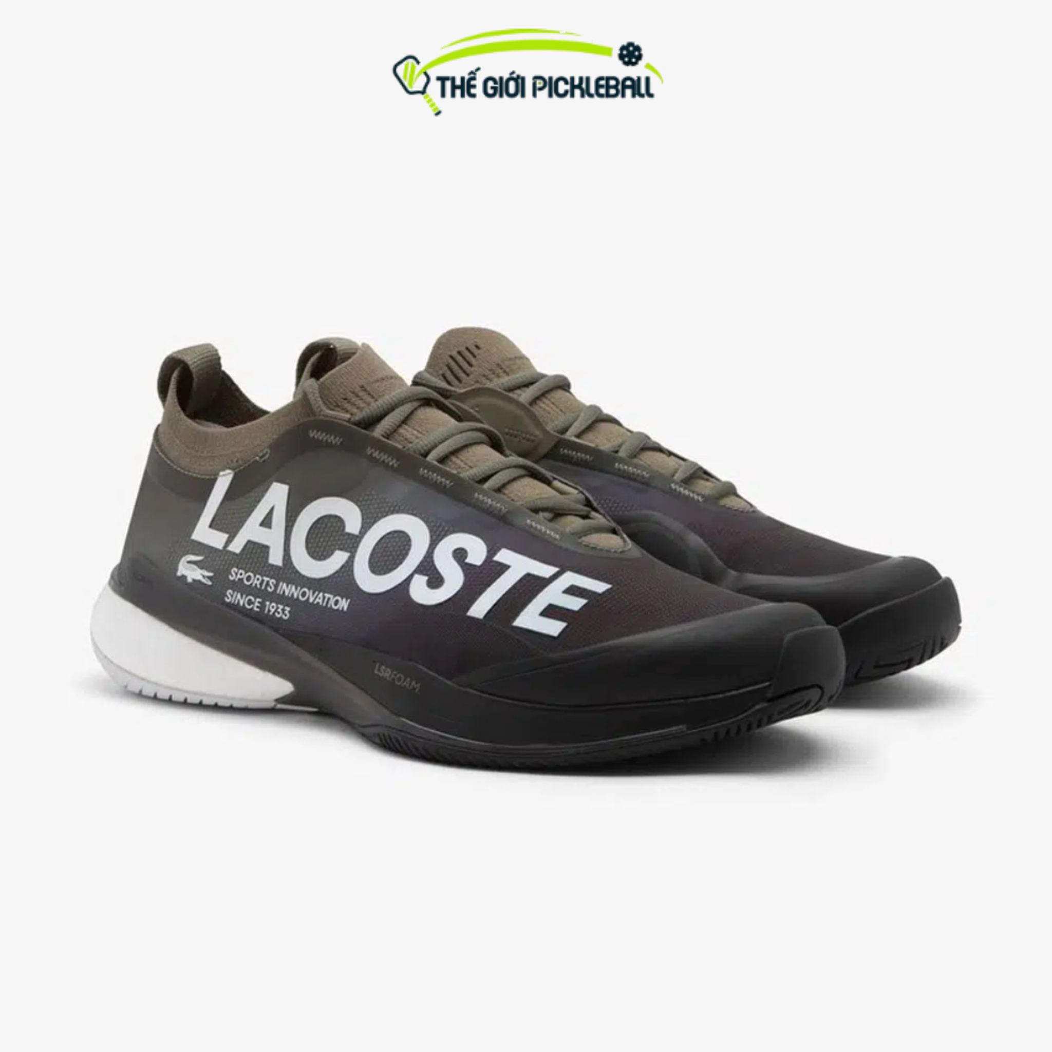 Giày Pickleball Lacoste AG-LT 25 Lite ‘Khaki/Black’ 750SMA00115E5